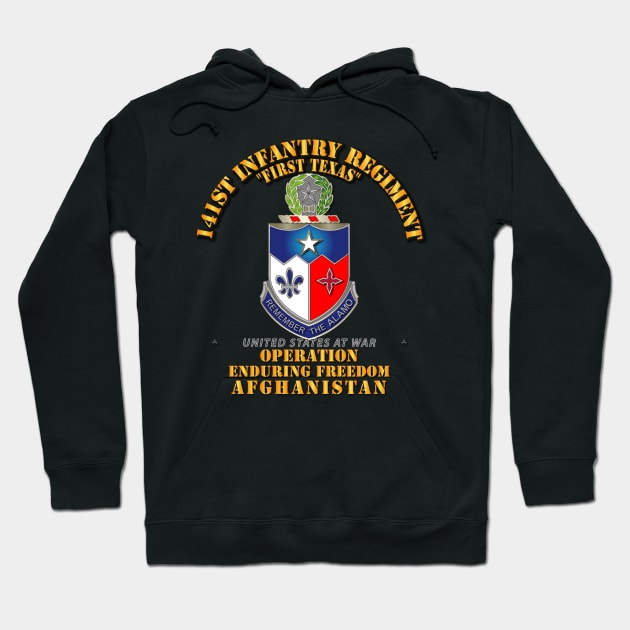 141st Infantry Regiment - OEF - Afghanistan w Txt Hoodie by twix123844